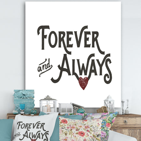 Forever Always - Cottage Canvas Wall Art