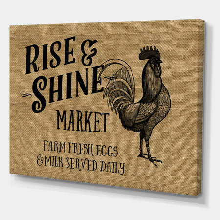 Rise And Shine Market - Farmhouse Canvas Artwork