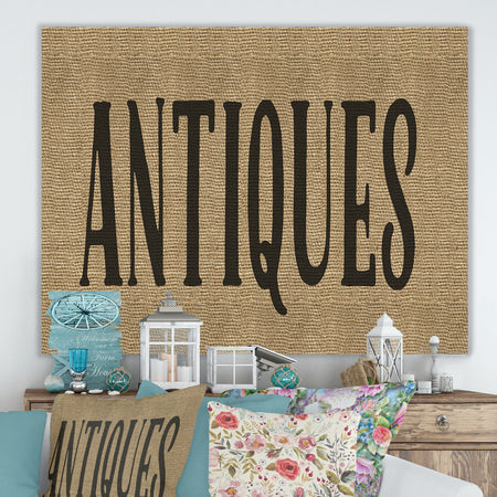 Antiques Burlap
- Cottage Canvas Wall Art