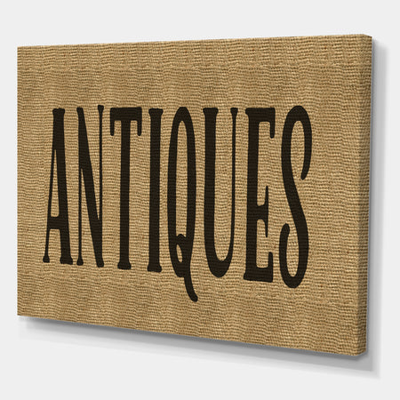 Antiques Burlap
- Cottage Canvas Wall Art