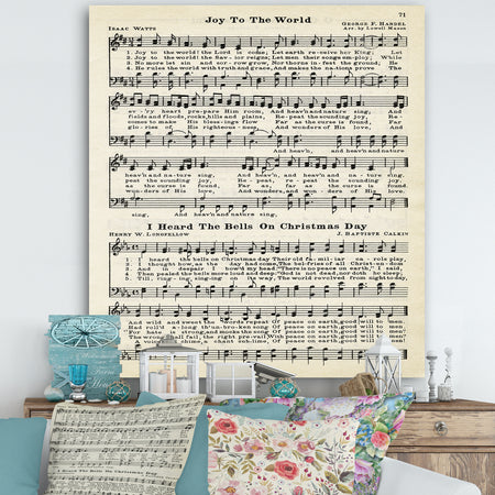 Joy To The World - Cottage Canvas Art Print