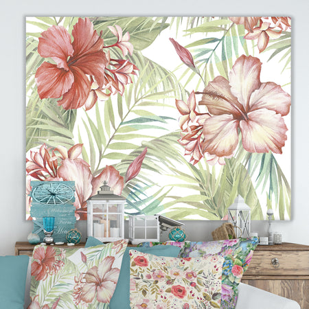 Hibiscus Paradise - Cottage Premium Canvas Wall Art