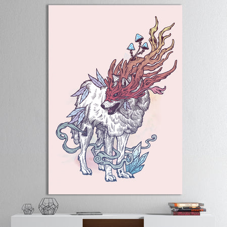 Spirit Wolf - Modern & Contemporary Premium Canvas Wall Art