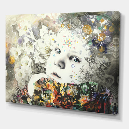 Urban BabyBlooming - Modern & Contemporary Canvas Art Print