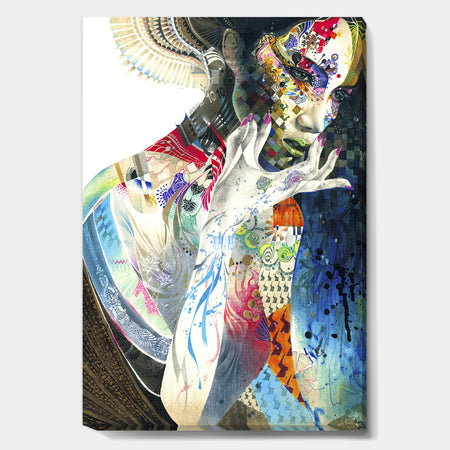 Urban Beauty Wondering - Modern & Contemporary Canvas Artwork