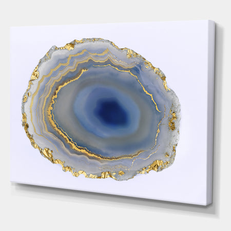 Golden Water Agate - Fashion Canvas Wall Art