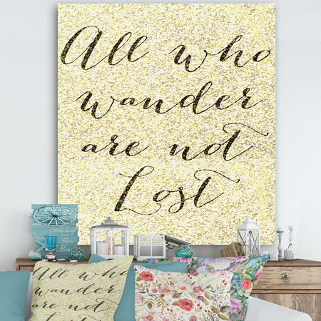 Not All Who Wander - Cottage Gallery-wrapped Canvas