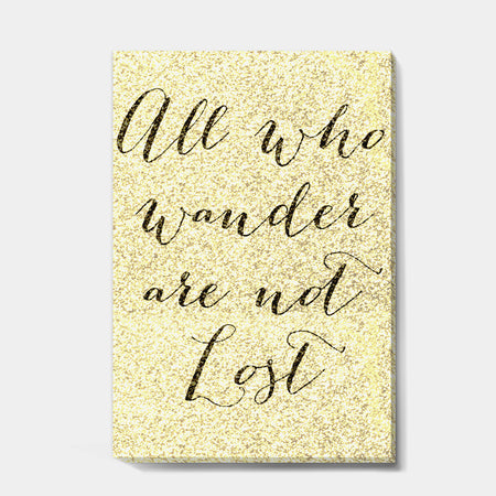 Not All Who Wander - Cottage Gallery-wrapped Canvas