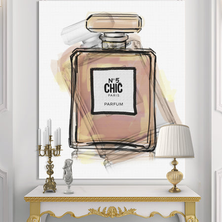Chic Nr 5 Paris Parfum V - Fashion Canvas Artwork