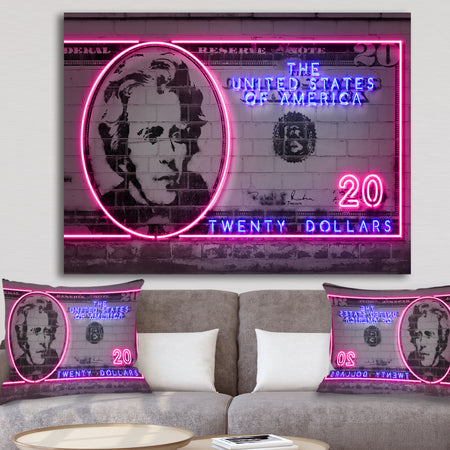 20 dollars - Modern & Contemporary Gallery-wrapped Canvas