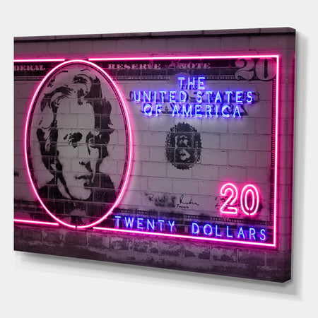 20 dollars - Modern & Contemporary Gallery-wrapped Canvas