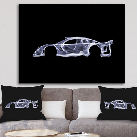 Mercedes-Benz CLK GTR - Modern & Contemporary Gallery-wrapped Canvas