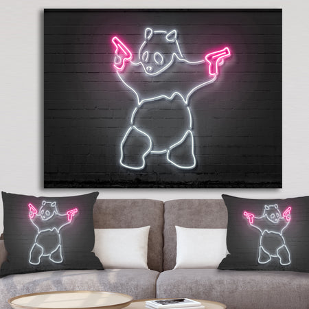 Bad Panda - Modern & Contemporary Canvas Wall Art