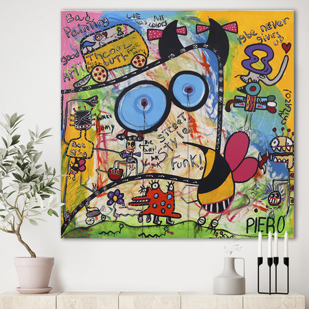 Expressionist Grafitti Composition II - Modern & Contemporary Canvas Artwork