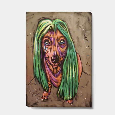 Lady Bark Bark - Modern & Contemporary Premium Canvas Wall Art