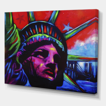 Lady Liberty - Modern & Contemporary Gallery-wrapped Canvas