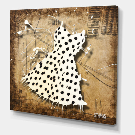 Black On White - Modern & Contemporary Canvas Art Print