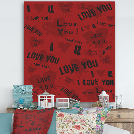 Graffiti Love - Cottage Canvas Artwork