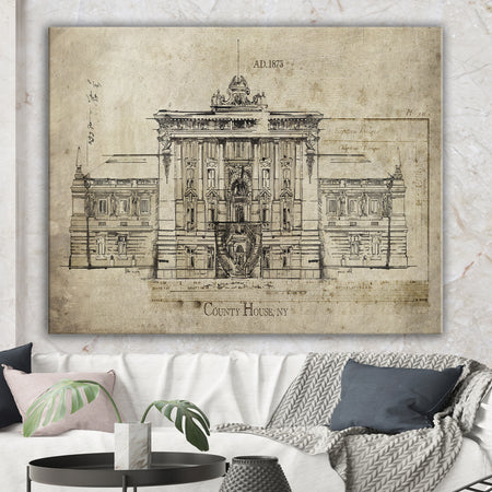 Country House - Traditional Gallery-wrapped Canvas