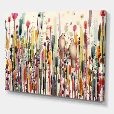 L'un Pour L'autre - Cottage Canvas Art Print