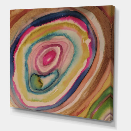 Watercolor Geode Impression - Canvas Wall Art
