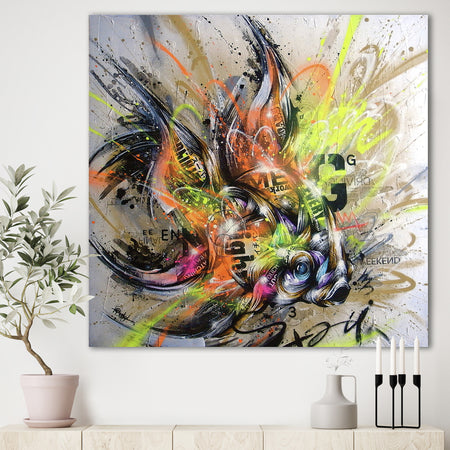 Street Art Graffiti Fish - Modern & Contemporary Premium Canvas Wall Art