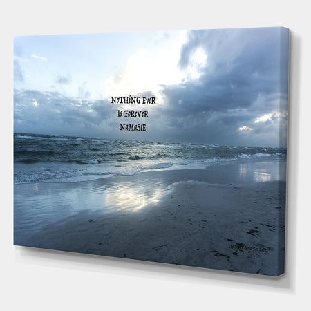 Nothing Is Ever Forever - Cottage Canvas Artwork