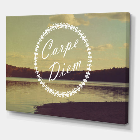 Carpe Diem - Cottage Canvas Art Print