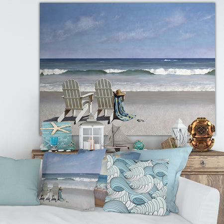 Tide Watching - Nautical & Coastal Canvas Art Print