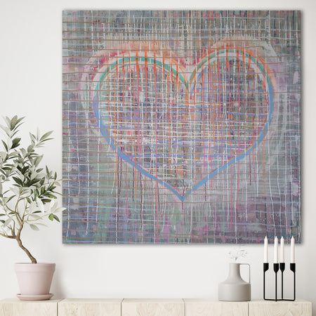 The Heart In The Matrix - Modern & Contemporary Premium Canvas Wall Art