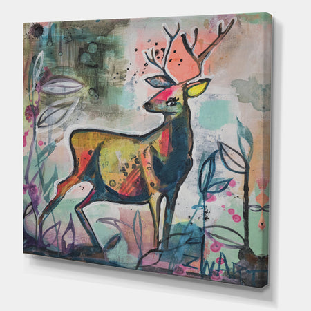 Proud To Be A Deer - Cottage Premium Canvas Wall Art