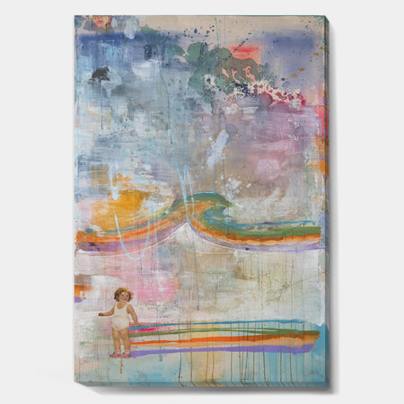 Rainbow Girl Shirley Temple - Nautical & Coastal Canvas Art Print