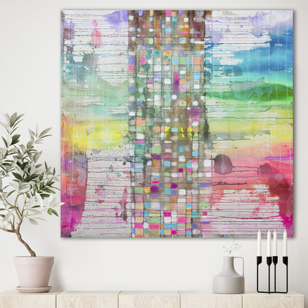 Tree Trunk Magic - Mid-Century Modern Canvas Art Print