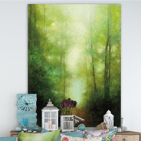 Into the Clearing Forest - Traditional Landscape Canvas Art