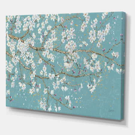 Blue April Tree - Traditional Gallery-wrapped Canvas