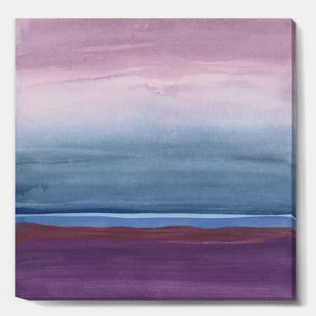 Purple Rock landscape III - Shabby Chic Canvas Artwork