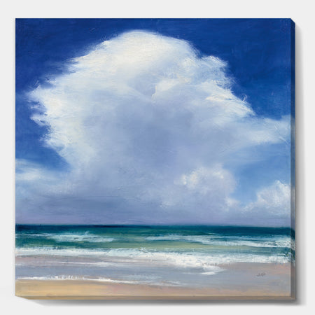 Beach Clouds II - Coastal Landscape Canvas Art