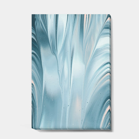 Blue Modern Water III - Modern Transitional Gallery-wrapped Canvas
