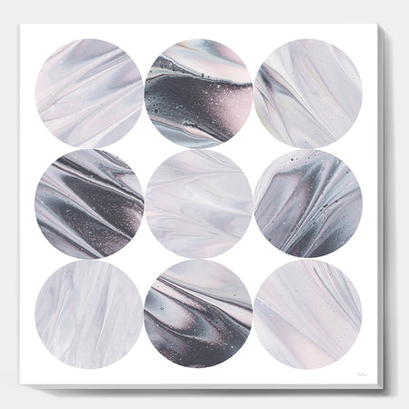 Circle Marble IV - Modern Geometric Premium Canvas Wall Art