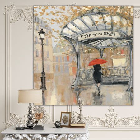 Love in Paris IV - Romantic French Country Canvas Artwork
