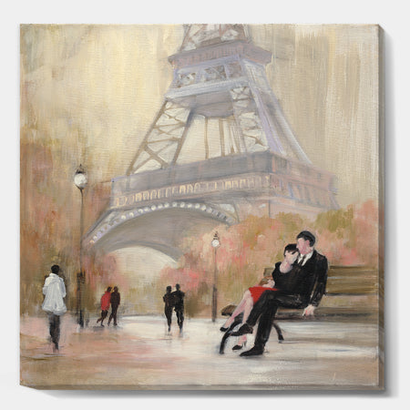 Love in Paris VI - Romantic French Country Premium Canvas Wall Art