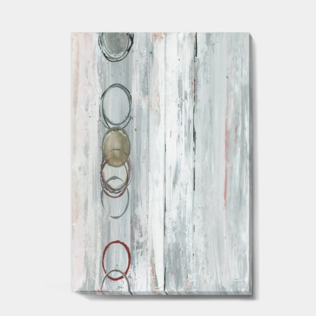 Whitewashed Syrah - Modern Geometric Canvas Artwork