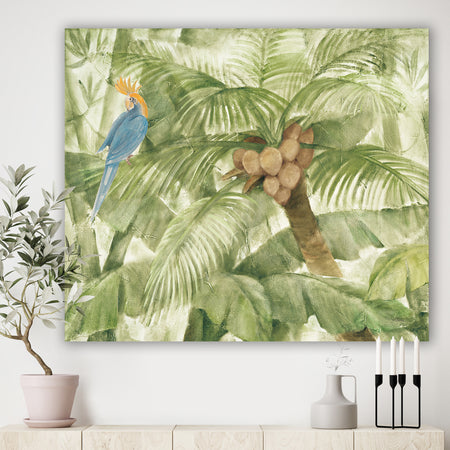 Tropical Canopy I Green - Traditional Canvas Art