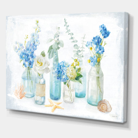 Cottage Florals I - Farmhouse Premium Canvas Wall Art