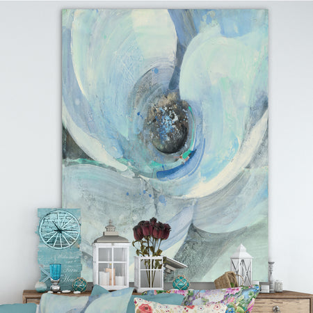 Watercolor Moonlight Magnolia I - Farmhouse Canvas Artwork