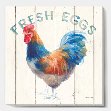 Wood Farm Roaster II - Farmhouse Canvas Art