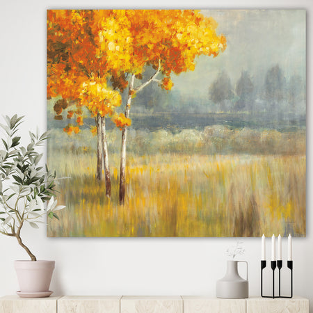 Autumn Landscape - Farmhouse Premium Canvas Wall Art