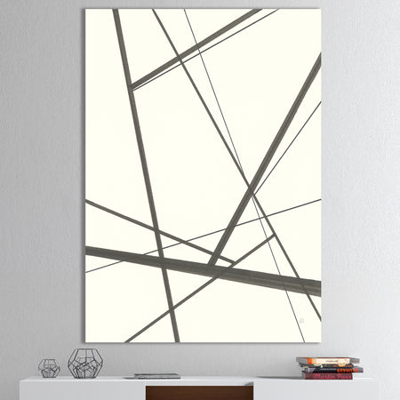 minimalist black and white IV - Transitional Premium Canvas Wall Art