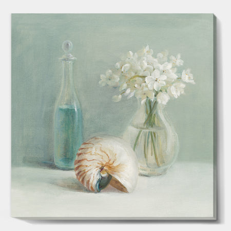 Pastel Bath IV - Farmhouse Gallery-wrapped Canvas