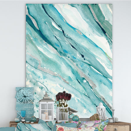 Silver Springs I Blue Green - Nautical & Coastal Canvas Art